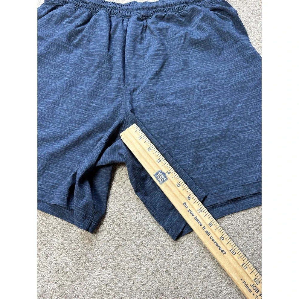 Lululemon Men's Large Pace Breaker Shorts 7" Unlined Navy Blue Athletic Running - Picture 6 of 7